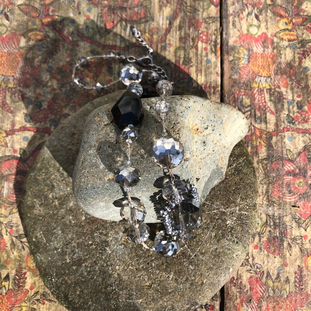Sparkly mid-length necklace